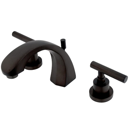 Kingston Brass KS4985CML 8" Widespread Bathroom Faucet, Oil Rubbed Bronze KS4985CML